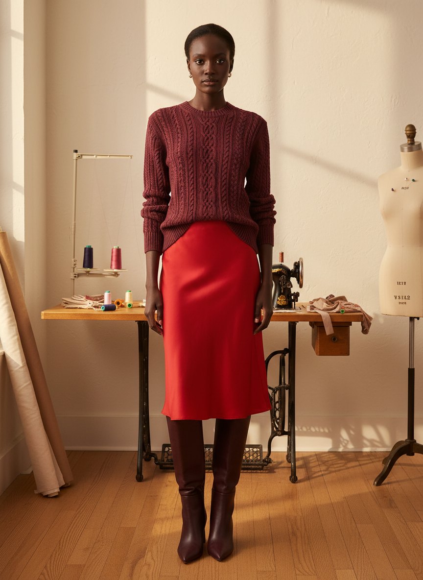 Burgundy and Red